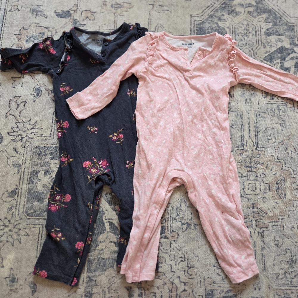 Floral and Pink Pajamas 18-24 Months
